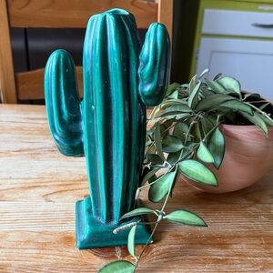 Vintage Ceramic Cactus Vase